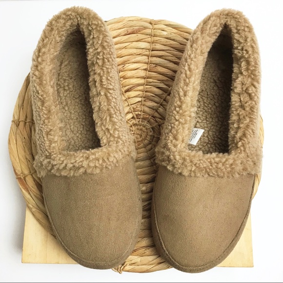 LL Bean Fur House Slipper Brown 10 Medium - Picture 3 of 8